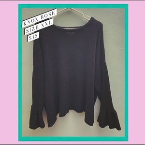 Black Belle Sleeve Sweater